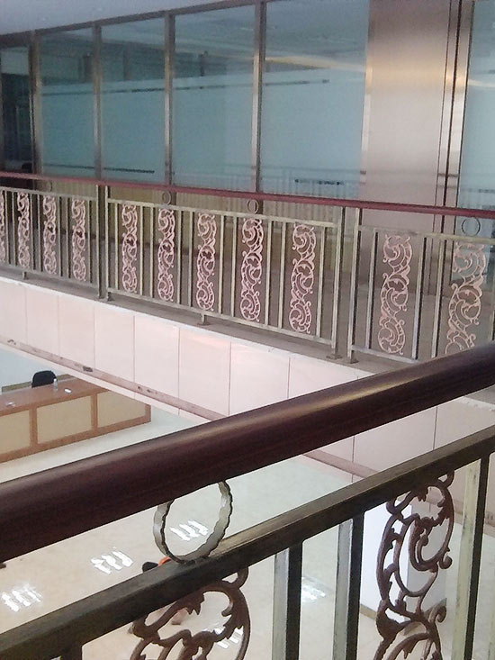 铁艺楼梯护手安装实景
