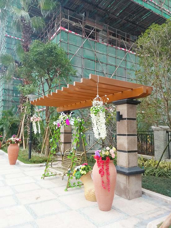 东莞大朗凉亭花架雨棚